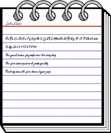 Jetta Kloots Regular animated font preview Jetta Kloots Regular animated font preview