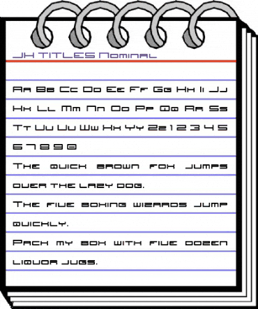 JH_TITLES Nominal animated font preview JH_TITLES Nominal animated font preview