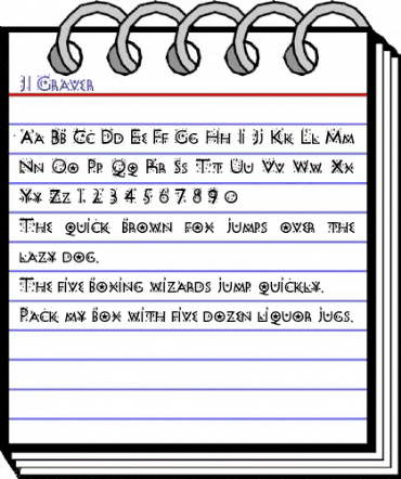 Impressum Regular animated font preview Impressum Regular animated font preview