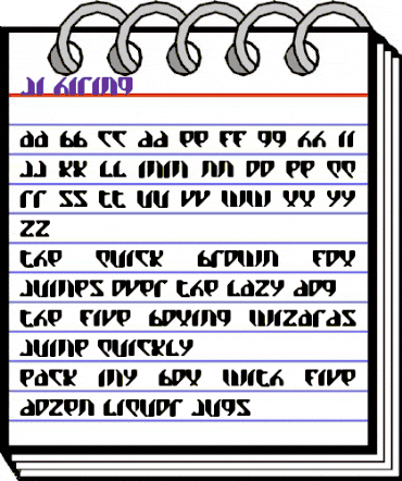 Kazaki Bold Regular animated font preview