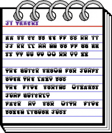 JI Tracks JI Tracks animated font preview JI Tracks JI Tracks animated font preview
