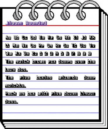 Jigger-Rounded Regular animated font preview Jigger-Rounded Regular animated font preview