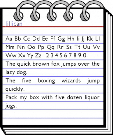 Jillican Regular animated font preview Jillican Regular animated font preview