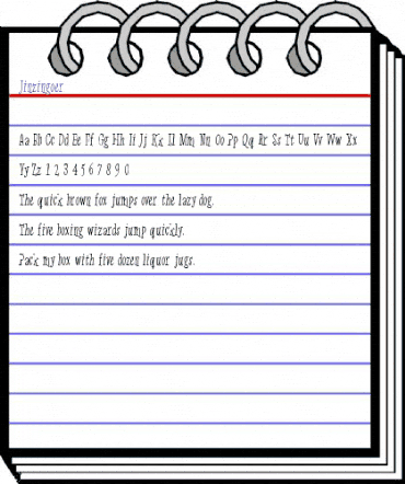 Jinzingoer Regular animated font preview Jinzingoer Regular animated font preview