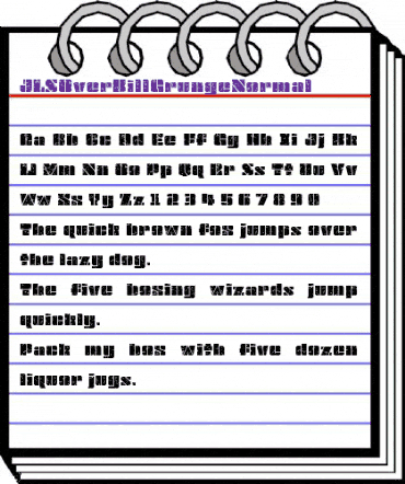 JLS OverKill Grunge Regular animated font preview