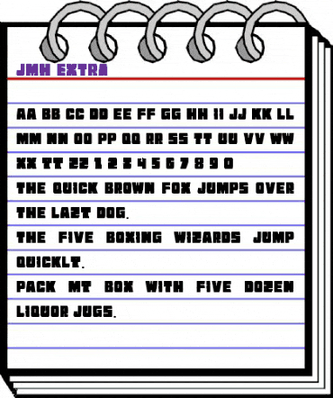 JMH EXTRA Regular animated font preview JMH EXTRA Regular animated font preview