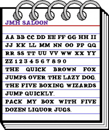 JMH SALOON Regular animated font preview JMH SALOON Regular animated font preview