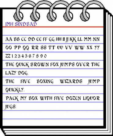 JMH Sindbad Regular animated font preview JMH Sindbad Regular animated font preview