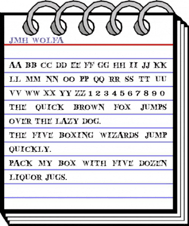 JMH Wolfa Regular animated font preview JMH Wolfa Regular animated font preview