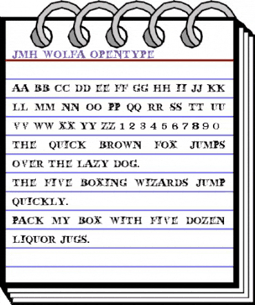 JMH Wolfa Regular animated font preview JMH Wolfa Regular animated font preview