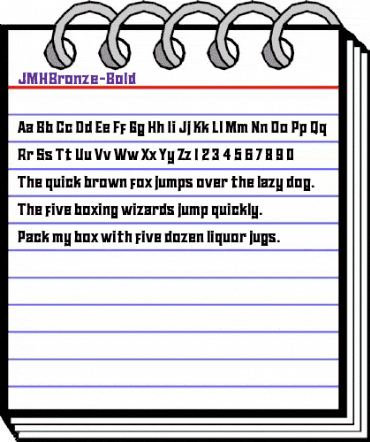 JMH Bronze Bold animated font preview JMH Bronze Bold animated font preview