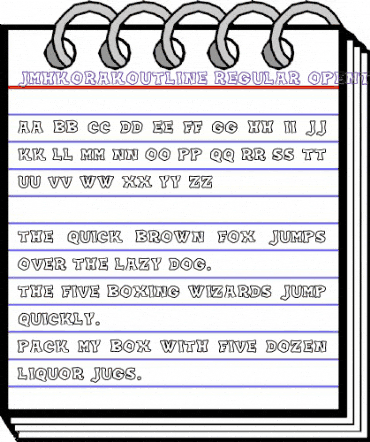 JMH KORAK OUTLINE Regular animated font preview JMH KORAK OUTLINE Regular animated font preview