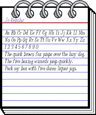 Jo Regular animated font preview