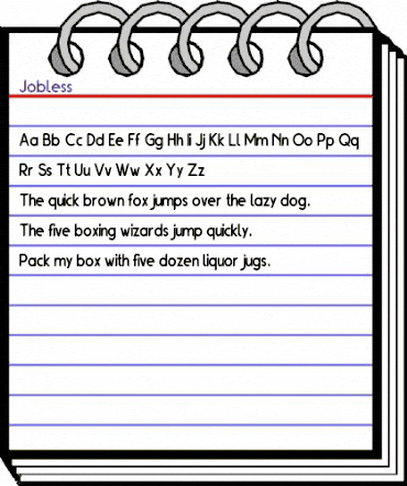 Jobless Regular animated font preview Jobless Regular animated font preview