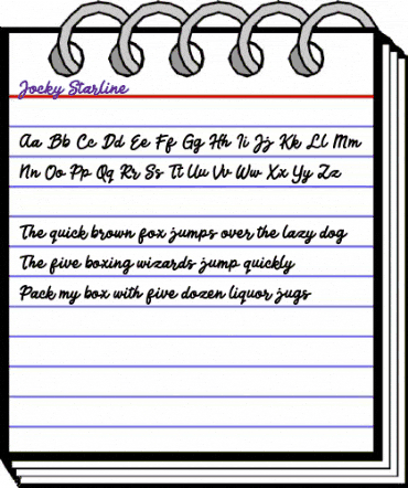 Jocky Starline Jocky Starline animated font preview Jocky Starline Jocky Starline animated font preview