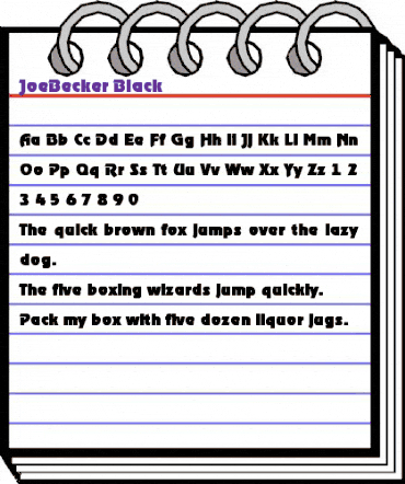 JoeBecker-Black Regular animated font preview JoeBecker-Black Regular animated font preview