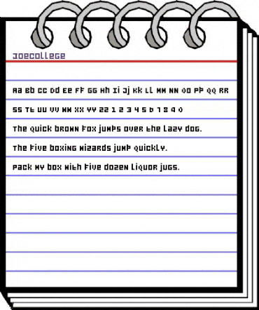 JoeCollege animated font preview JoeCollege animated font preview