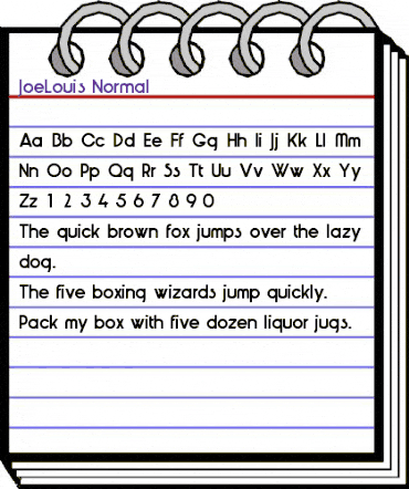 JoeLouis Normal animated font preview