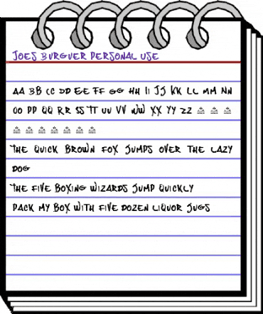 Joes Burger Regular animated font preview Joes Burger Regular animated font preview