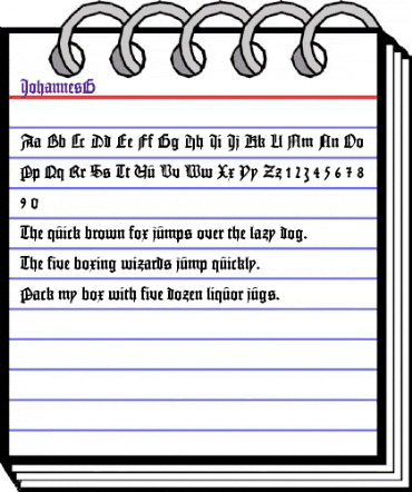 JohannesG Medium animated font preview JohannesG Medium animated font preview