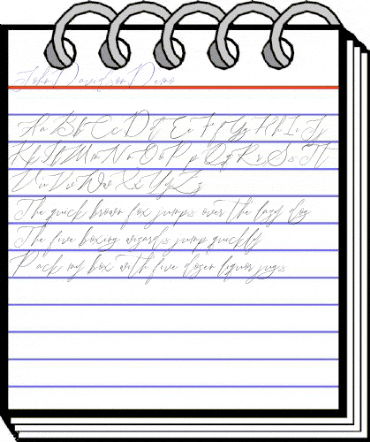 John Davidson Demo Regular animated font preview John Davidson Demo Regular animated font preview