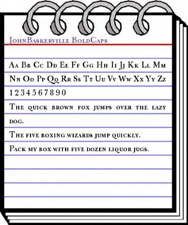 JohnBaskerville Regular animated font preview JohnBaskerville Regular animated font preview