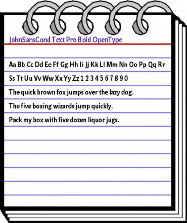 JohnSansCond Text Pro Bold animated font preview JohnSansCond Text Pro Bold animated font preview