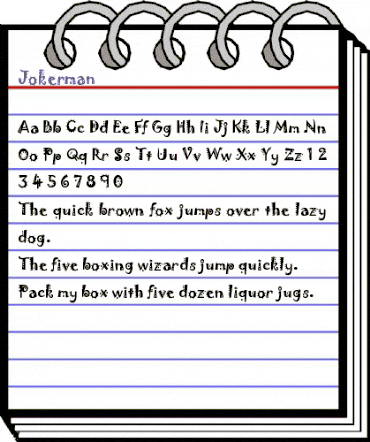 Jokerman animated font preview