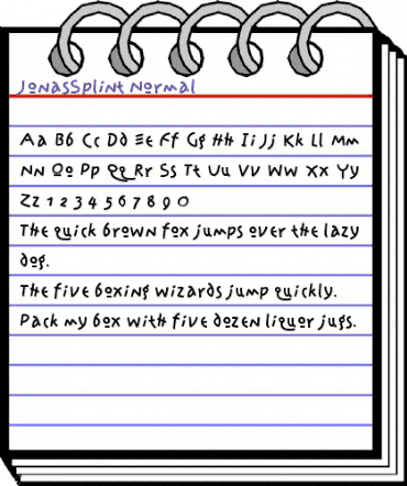 JonasSplint Regular animated font preview JonasSplint Regular animated font preview