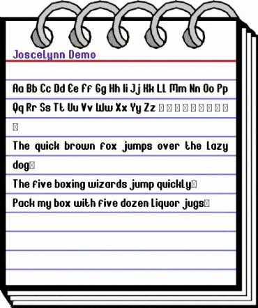 Joscelynn Demo Regular animated font preview Joscelynn Demo Regular animated font preview