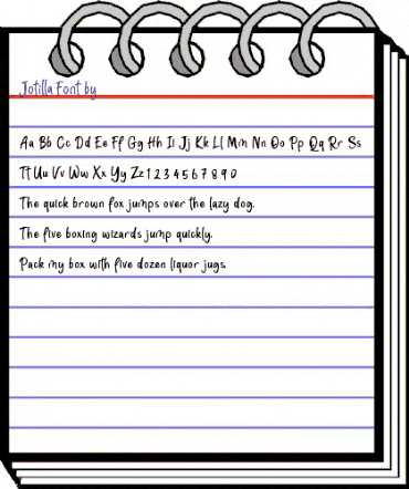 Jotilla Regular animated font preview Jotilla Regular animated font preview