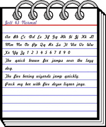 Jott 43 Normal animated font preview