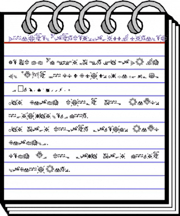 JournalDingbatsFiveSSK Regular animated font preview JournalDingbatsFiveSSK Regular animated font preview