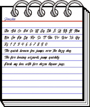 Jouska Regular animated font preview