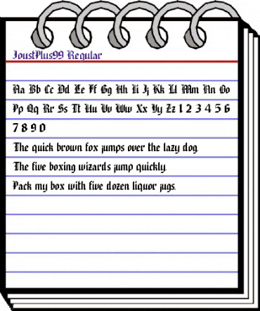 JoustPlus99 Regular animated font preview JoustPlus99 Regular animated font preview