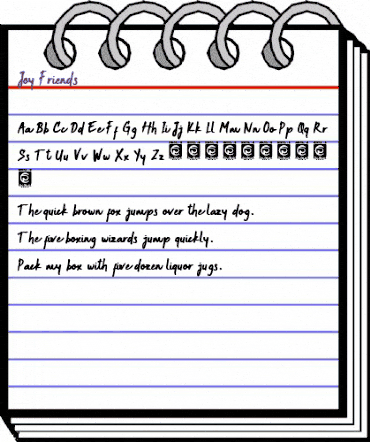 Joy Friends Regular animated font preview Joy Friends Regular animated font preview