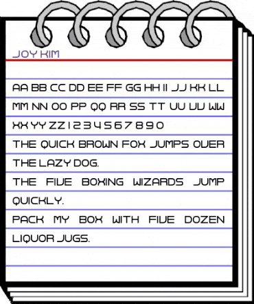 Joy Kim Regular animated font preview Joy Kim Regular animated font preview