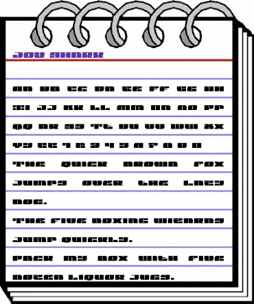 Joy Shark Regular animated font preview Joy Shark Regular animated font preview