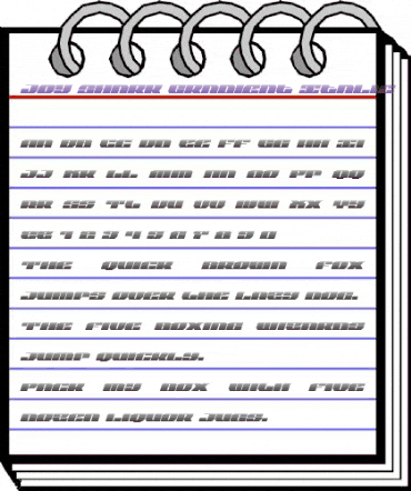 Joy Shark Gradient Italic Italic animated font preview Joy Shark Gradient Italic Italic animated font preview