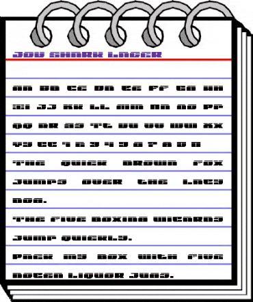 Joy Shark Laser Regular animated font preview