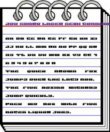 Joy Shark Laser Semi-Condensed Semi-Condensed animated font preview Joy Shark Laser Semi-Condensed Semi-Condensed animated font preview