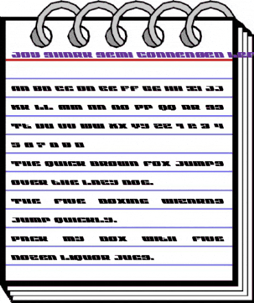 Joy Shark Semi-Condensed Leftalic Semi-Condensed Italic animated font preview Joy Shark Semi-Condensed Leftalic Semi-Condensed Italic animated font preview