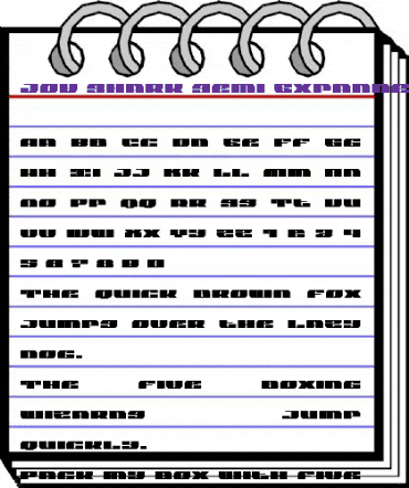 Joy Shark Semi-Expanded Semi-Expanded animated font preview Joy Shark Semi-Expanded Semi-Expanded animated font preview