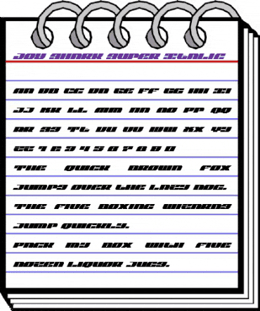Joy Shark Super-Italic Italic animated font preview Joy Shark Super-Italic Italic animated font preview
