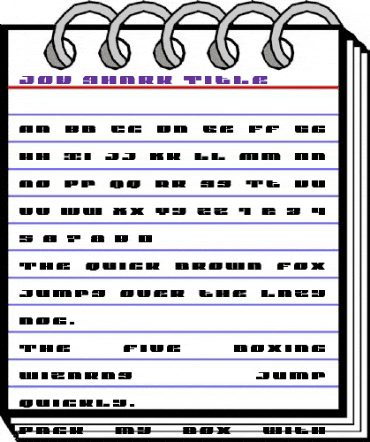 Joy Shark Title Regular animated font preview Joy Shark Title Regular animated font preview
