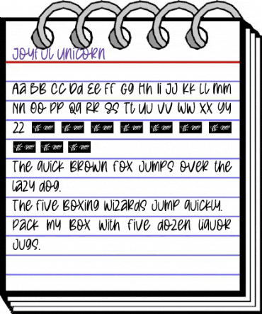 Joyful Unicorn Regular animated font preview Joyful Unicorn Regular animated font preview