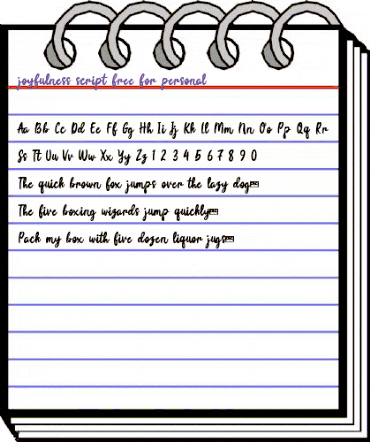 Joyfulness Script free personal Regular animated font preview Joyfulness Script free personal Regular animated font preview