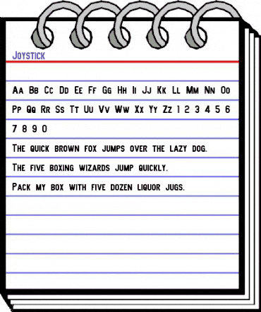 Joystick Regular animated font preview Joystick Regular animated font preview