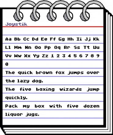 Joystik Regular animated font preview