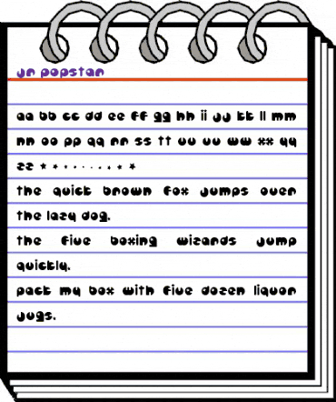 Jr.Popstar Regular animated font preview Jr.Popstar Regular animated font preview